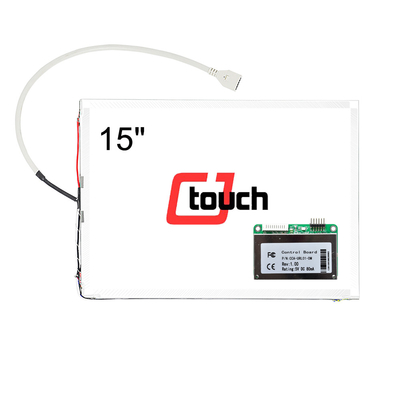 Màn hình cảm ứng sóng âm bề mặt 15 &quot;, Bảng điều khiển cảm ứng cưa CE / FCC