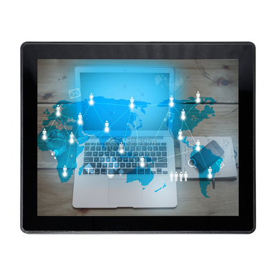 Usb Màn hình cảm ứng PCAP điện dung với giá đỡ VESA 75mm chống phá hoại 17 inch