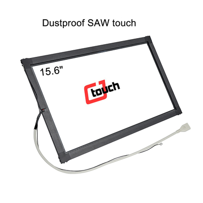 Màn hình cảm ứng sóng âm bề mặt 15,6 inch nhìn thấy với khung nhôm