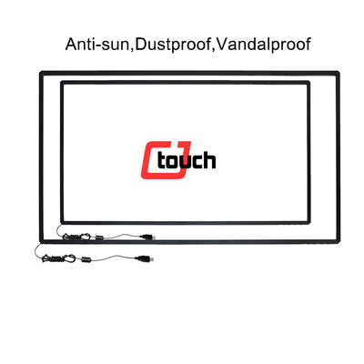 Màn hình cảm ứng khung IR 58 &quot;Chống thấm nước, Màn hình cảm ứng IR cho điện áp LCD 5V