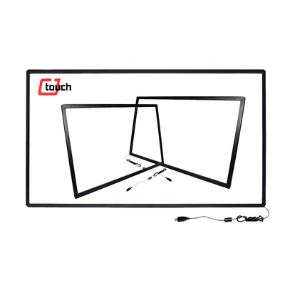 75Inch Màn hình cảm ứng 10 điểm hồng ngoại Lớp phủ Biển báo kỹ thuật số Chống giả mạo