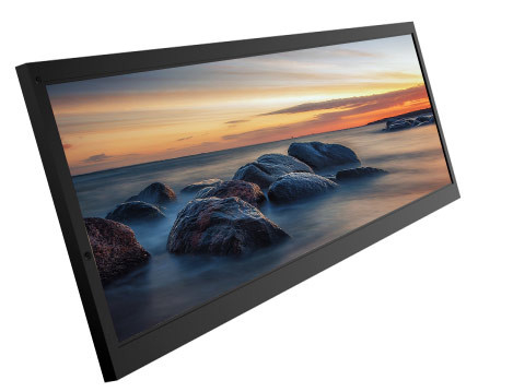 Màn hình LCD dạng thanh kéo dài 1500cd / m2, Tấm nền LCD siêu rộng IPS 36,5 inch