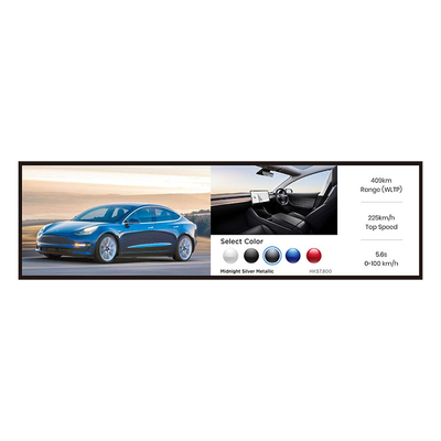 34,6 inch Wifi TFT kéo dài Thanh màn hình LCD Kệ Cạnh Thanh kéo dài Màn hình LCD